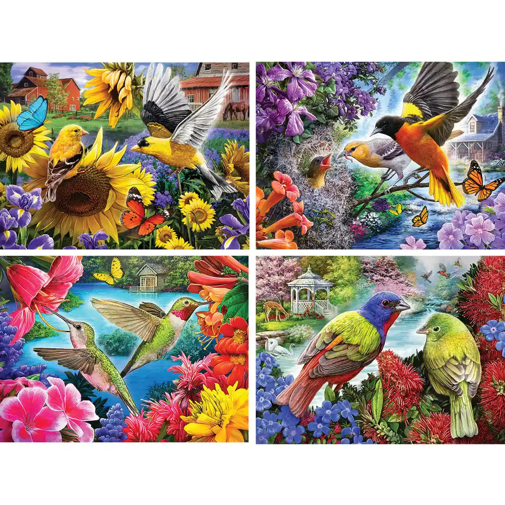 Set of 4 Larry Jones Jigsaw Puzzles