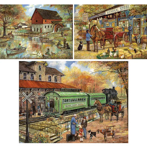 Set of 3 Ruane Manning Jigsaw Puzzles