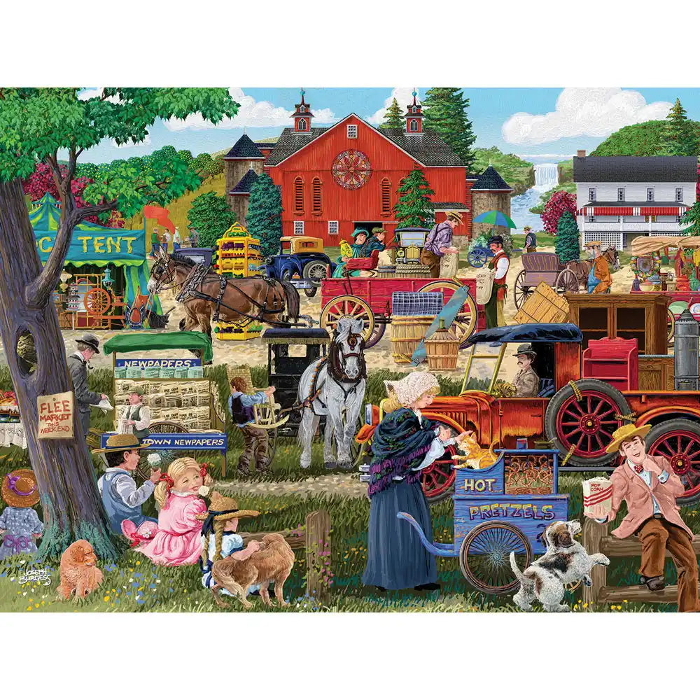 Country Flea Market 1000 Piece Jigsaw Puzzle | Bits and Pieces Canada