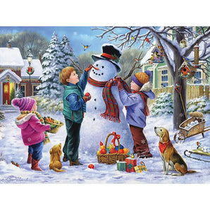 Snowmans Finishing Touches Jigsaw Puzzle