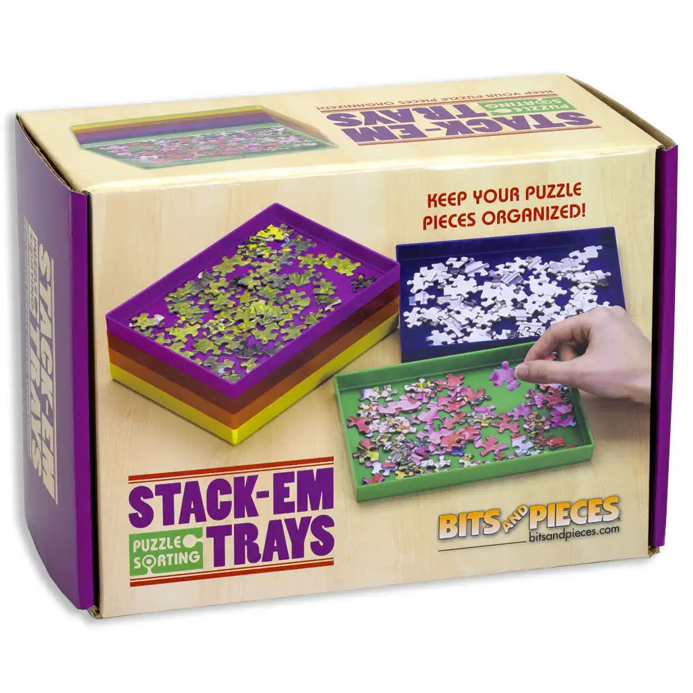 Stack-Em Jigsaw Puzzle Sorting Trays | Bits and Pieces Canada