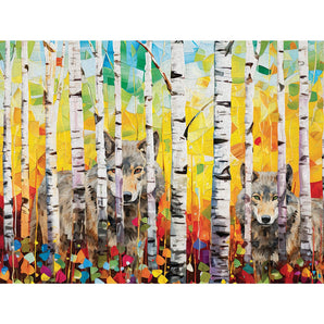 Hide And Seek Wolves Jigsaw Puzzle