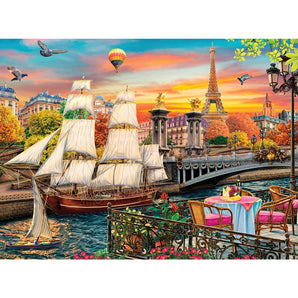 Sailboat In Paris Jigsaw Puzzle