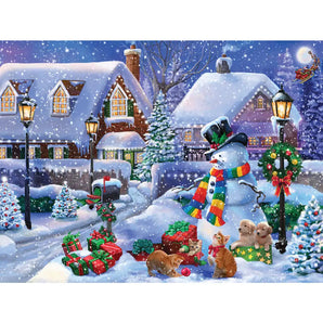 Christmas Love Puppies And Kittens Jigsaw Puzzle