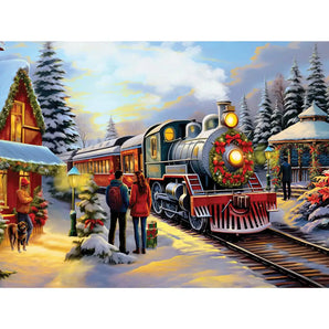 Snowy Station Jigsaw Puzzle