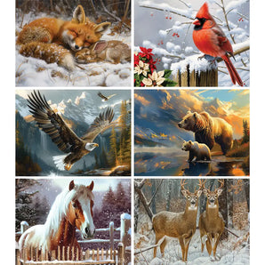 Set Of 6 Shawna Stewart Jigsaw Puzzles