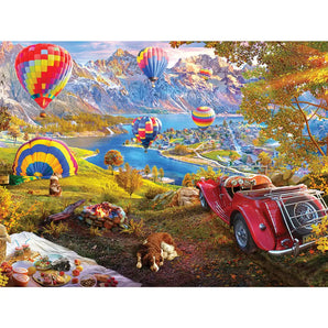 Hot Air Balloon Valley Jigsaw Puzzle