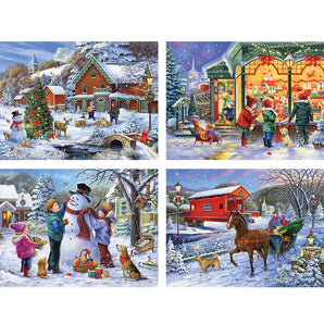 Set of 4 Oleg Gavrilov Jigsaw Puzzles