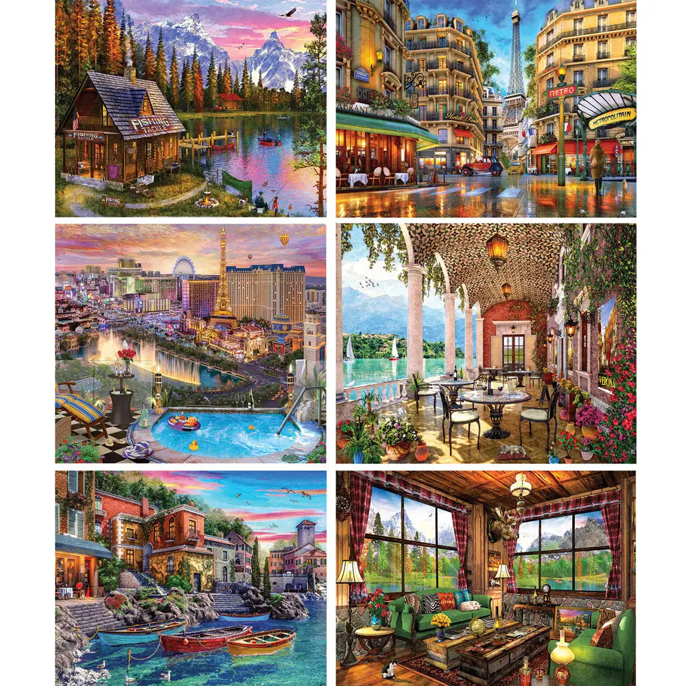 Eurographics 1000-Piece Jigsaw Puzzle - Evening At The Barnyard By Dominic Davison (19.25x26.5 Inches)