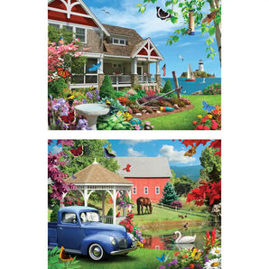 Set of 2 : Alan Giana Spring Jigsaw Puzzles