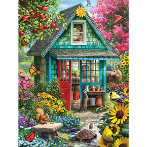 Guarding The Garden Shed Jigsaw Puzzle