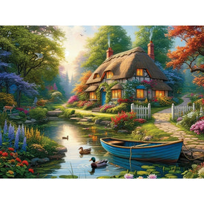 Tranquil Cottage Jigsaw Puzzle