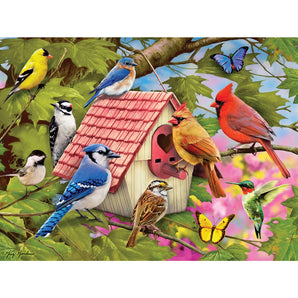 Birdhouse Gathering Jigsaw Puzzle
