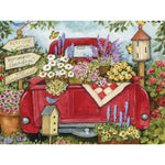 Flower Truck With Birdhouses Jigsaw Puzzle