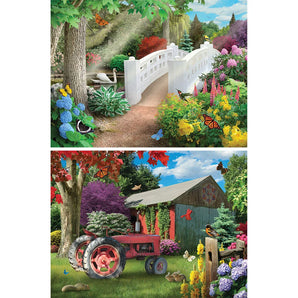 Set of 2  500 Piece Jigsaw Puzzles by Alan Giana