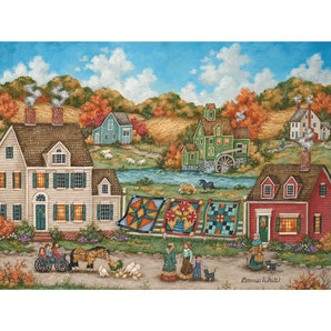 Airing Out The Quilts Jigsaw Puzzle