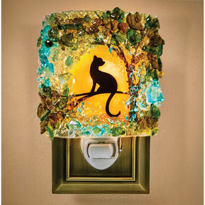 Recycled Glass Cat Nightlight