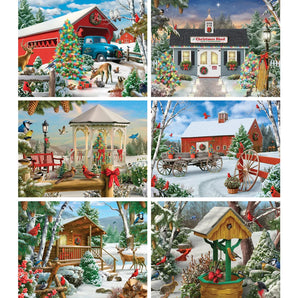 Set of 6  Alan Giana Jigsaw Puzzles