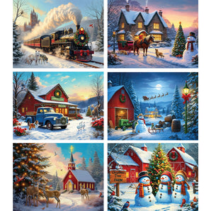 Set of 6 Iris Sage Jigsaw Puzzles