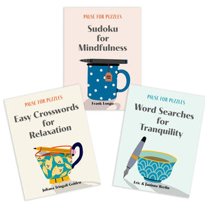 Set of 3 Pause For Puzzles Books
