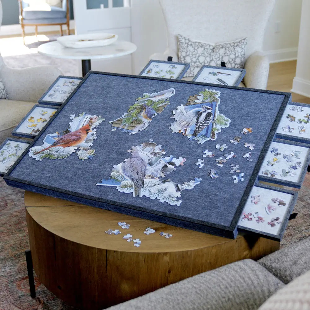 Bits and Pieces Folding Felt Board Puzzle Table